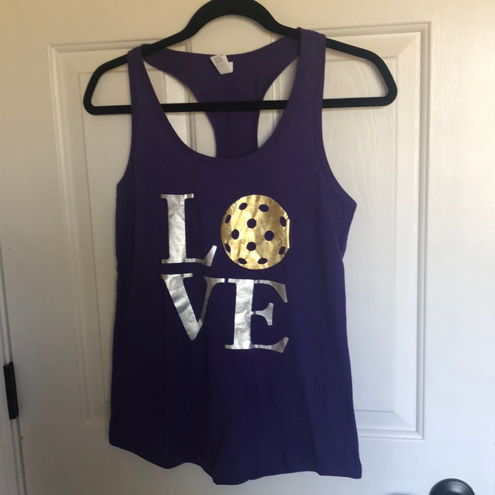 Women’s purple pickleball tank